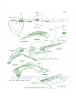 DecalsEbonyB9FA per Kawasaki KLX140L 2008