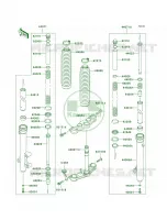 Front Fork per Kawasaki KLX140L 2008