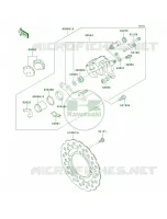 Rear Brake per Kawasaki KLX140L 2008