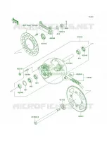 Rear Hub per Kawasaki KLX140L 2008