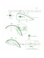 DecalsRedBeigeDCF per Kawasaki Vulcan 900 Classic LT 2013