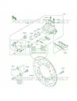 Rear Brake per Kawasaki Vulcan 900 Custom 2012