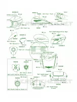DecalsWhiteBeigeBCFCAUS per Kawasaki Vulcan 1700 Voyager ABS 2011