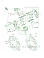 Front Brake per Kawasaki Vulcan 1700 Voyager ABS 2011