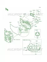Right Engine Covers per Kawasaki Vulcan 1700 Voyager ABS 2011