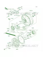 Rear Hub per Kawasaki Vulcan 900 Custom  2009