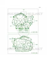 Crankcase Bolt Pattern per Kawasaki Vulcan 900 Custom 2008