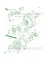 Rear Hub per Kawasaki Vulcan 900 Custom 2008