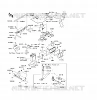 PARTI DEL TELAIO (COUVERTURE) per Kawasaki KVF360 2009