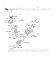 CILINDRO   PISTONE per Kawasaki VN1500 CLASSIC 1998