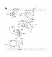 COPERTURA MOTORE DESTRO(S) per Kawasaki VN1500 CLASSIC 1998