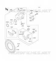 FRENO POSTERIORE per Kawasaki VN1500 CLASSIC 1998