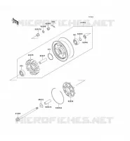 MOZZO POSTERIORE per Kawasaki VN1500 CLASSIC 1998