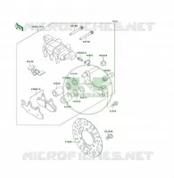 FRENO ANTERIORE per Kawasaki KLF400 4X4 1995