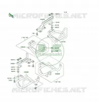 POGGIAPIEDI per Kawasaki KLF400 4X4 1995
