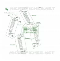 SOSPENSIONI   AMMORTIZZATORE per Kawasaki KLF400 4X4 1995