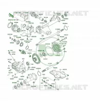 ALBERO DI TRASMISSIONE(ARRI&Egrave;RE) per Kawasaki KLF400 4X4 1999