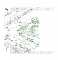 ALBERO DI TRASMISSIONE(AVANT) per Kawasaki KLF400 4X4 1999