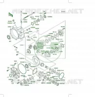 ALBERO DI TRASMISSIONE(DIFFERENTIEL) per Kawasaki KLF400 4X4 1999