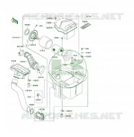 FILTRO DELL'ARIA per Kawasaki KLF400 4X4 1999