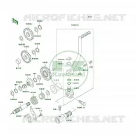 KICK STARTER per Kawasaki KLF400 4X4 1999