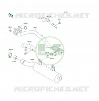 SCARICO per Kawasaki KLF400 4X4 1999