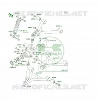 SOSPENSIONE ANTERIORE   AMMORTIZZATORE per Kawasaki KLF400 4X4 1999