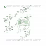 CAMBIO TAMBURO   FORCHE SHIFT per Kawasaki KSF250 1997