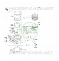 CILINDRO   PISTONE per Kawasaki KSF250 1997