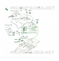 ETICHETTE per Kawasaki KSF250 1997