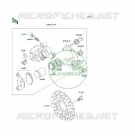 FRENO ANTERIORE per Kawasaki KSF250 1997