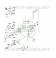 KICK STARTER per Kawasaki KSF250 1997