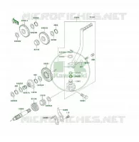 KICK STARTER per Kawasaki KSF250 1997