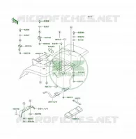 PARAFANGO POSTERIORE per Kawasaki KSF250 1997