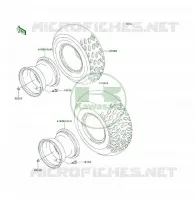 RUOTE   PNEUMATICI per Kawasaki KSF250 1997
