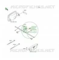 TELAIO MATERIALE ELETTRICO per Kawasaki KSF250 1997
