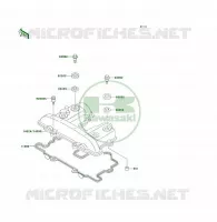 TESTATA COPERTURA per Kawasaki KSF250 1997