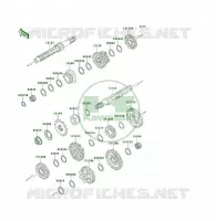 TRASMISSIONE( SF250A026491) per Kawasaki KSF250 1997