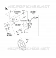 FRENO ANTERIORE per Kawasaki KFX700 2006