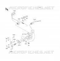 PEDALE DEL FRENO per Kawasaki KFX700 2006