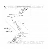 ALBERO MOTORE per Kawasaki KFX700 2005