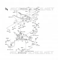 PARAFANGO POSTERIORE per Kawasaki KFX700 2005