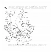 PARTI DEL TELAIO (COUVERTURE) per Kawasaki KFX700 2005
