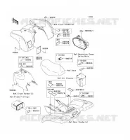 ETICHETTE per Kawasaki KVF360 4X4 2009