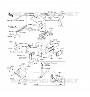 PARTI DEL TELAIO (COUVERTURE) per Kawasaki KVF360 4X4 2009