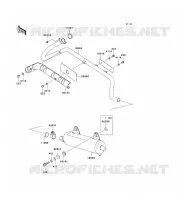 SCARICO per Kawasaki KVF360 4X4 2009