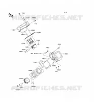CILINDRO   PISTONE per Kawasaki KVF650 4X4I 2007