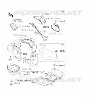 ETICHETTE per Kawasaki KVF650 4X4I 2007