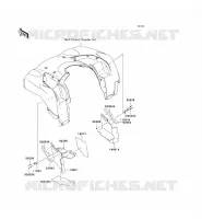 PARAFANGO POSTERIORE per Kawasaki KVF650 4X4I 2007