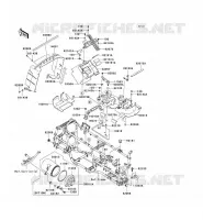 PARTI DEL TELAIO (COUVERTURE) per Kawasaki KVF650 4X4I 2007